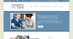 Desktop Screenshot of caregivingwithlove.com